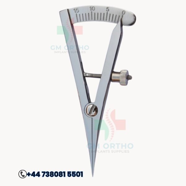 precision castroviejo caliper | surgical grade orthopedic instrument | gm ortho