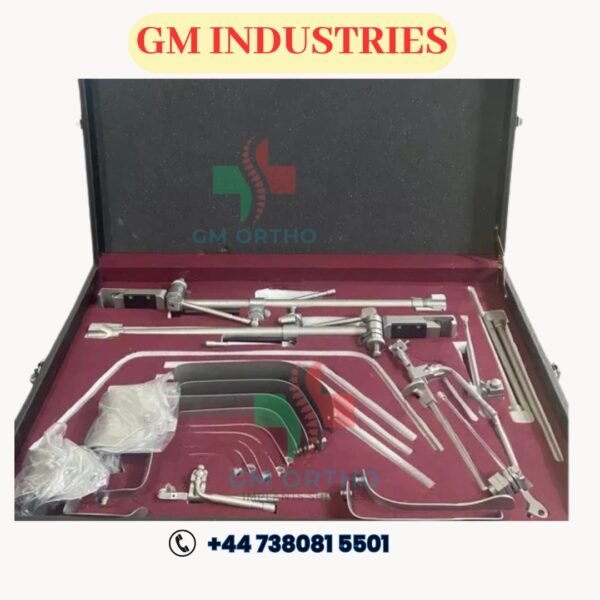 thompson retractor set complete surgical instrument kit by gm industries
