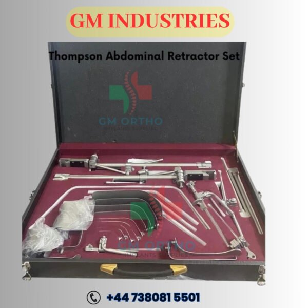 thompson retractor set complete surgical instrument kit by gm industries