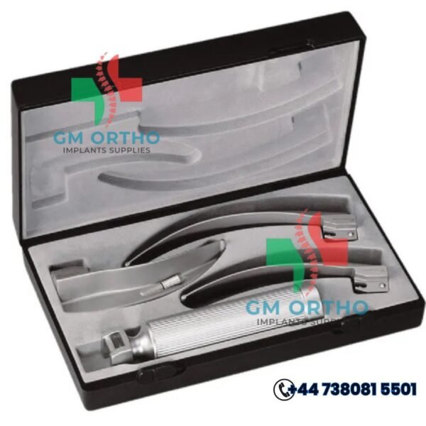 illuminated laryngoscope set with macintosh blades gm